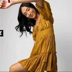 Bohme Evie Dress in Chartreuse